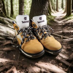 Timberland Juniors Euro Hiker Boots Youth‎ Boys Girls 4M Wheat 96947 High Shoes